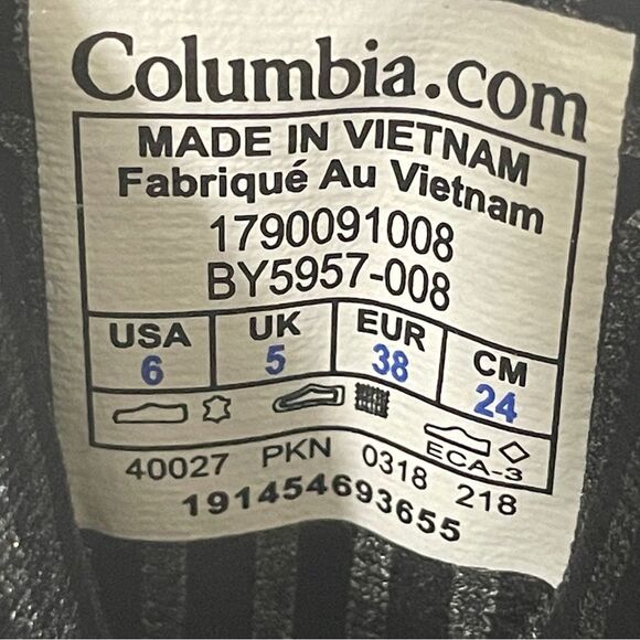 Columbia Bugaboot Gray Waterproof‎ Snow Boots Insulated Men's Size 6 - Picture 9 of 9